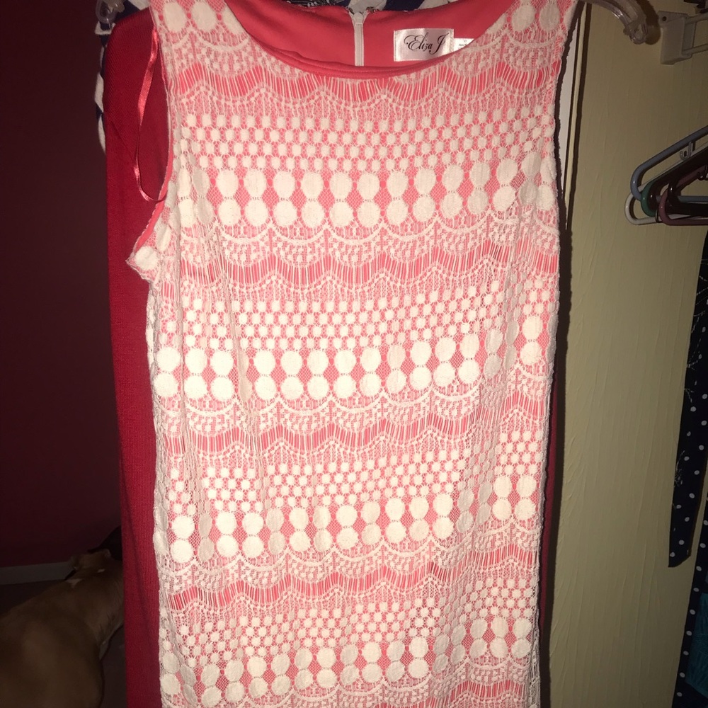 Lace dress with underlay size 10